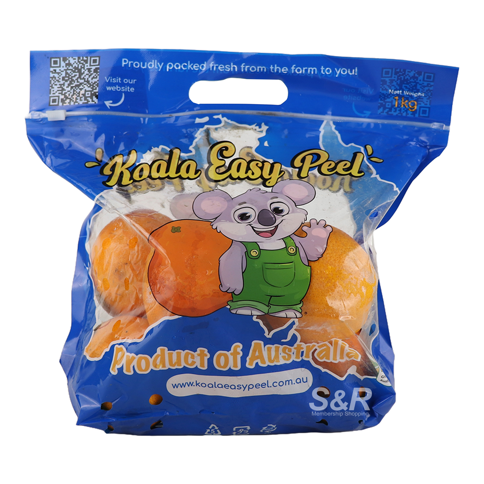 Koala Easy Peel Navel Oranges 1kg